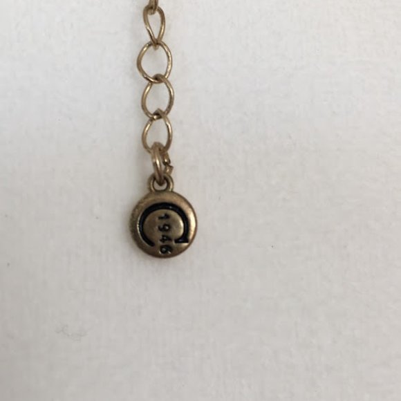 C1946 Gold & SilverTone Sparkly Gray Bead 2 Strand Necklace - Picture 7 of 7